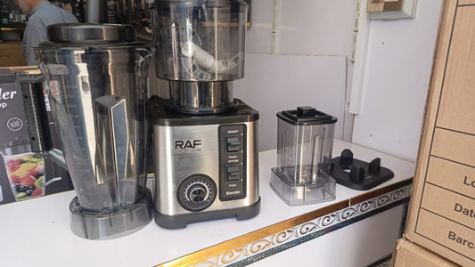 RAF 3-in-1 Heavy Duty Electric Blender –  3L Jar | 8 Blades | Low Noise